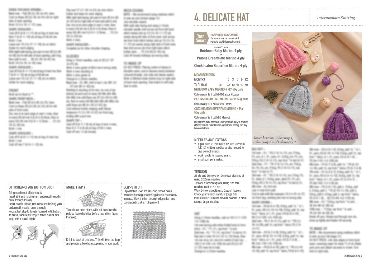 Newborn Gifts — Knitting Book 368