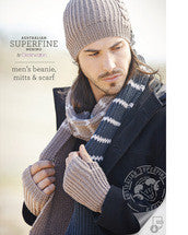 Knitting Pattern — Men's Beanie, Mitts & Scarf