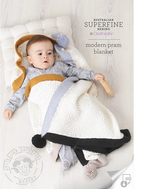 Knitting Pattern — Modern Pram Blanket