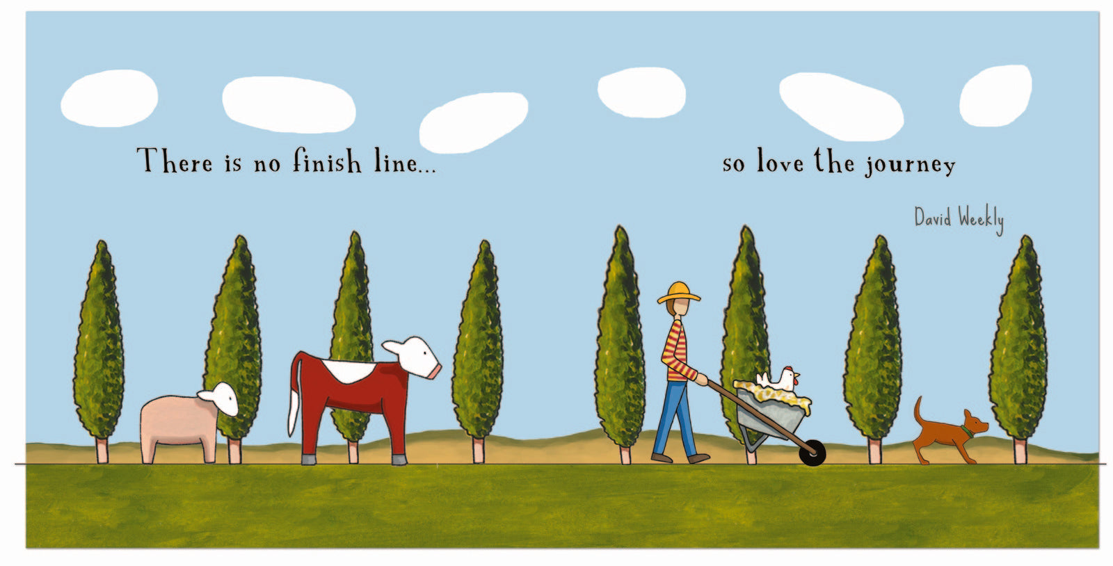 Red Tractor Designs Quote Book — Glass Half Full