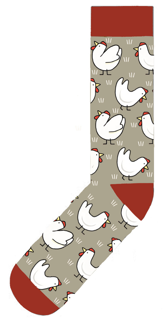 Red Tractor Designs Cotton Socks — Chooks