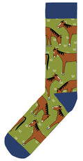 Red Tractor Designs Cotton Socks — Horses