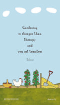 Red Tractor Designs Linen Tea Towel — Garden Therapy