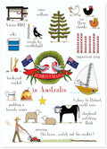 Red Tractor Designs Christmas Cards — Christmas in Australia (Pack of 10)