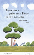 Red Tractor Designs Linen Tea Towel — Garden and Library