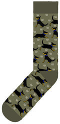 Red Tractor Designs Cotton Socks — Black and Tan Kelpies